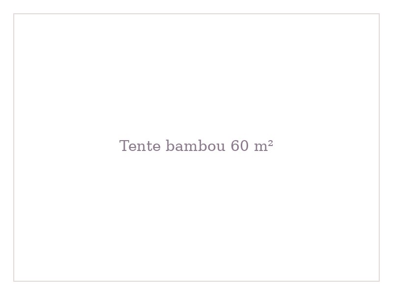 Tente bambou 60 m²
