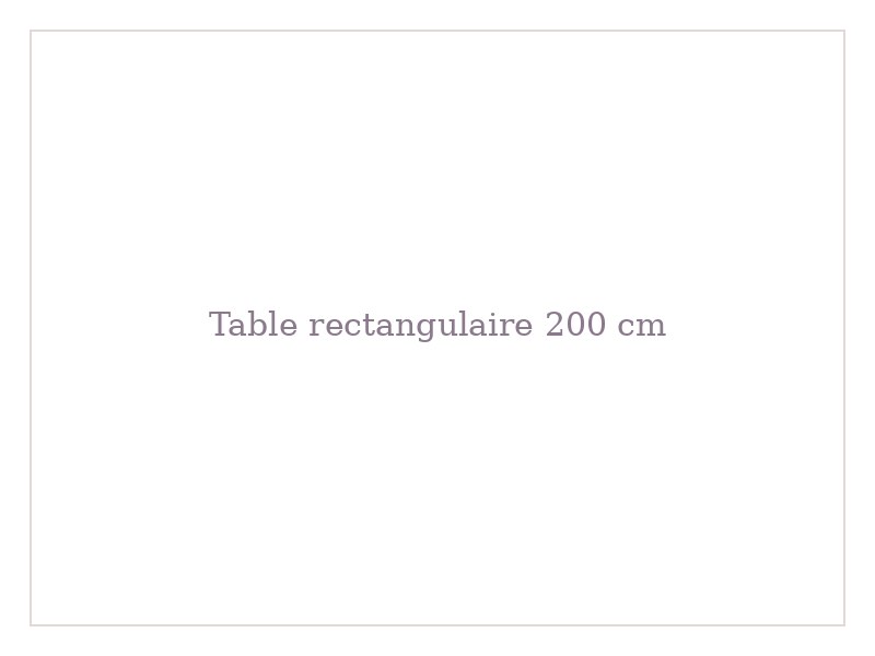Table rectangulaire 200 cm