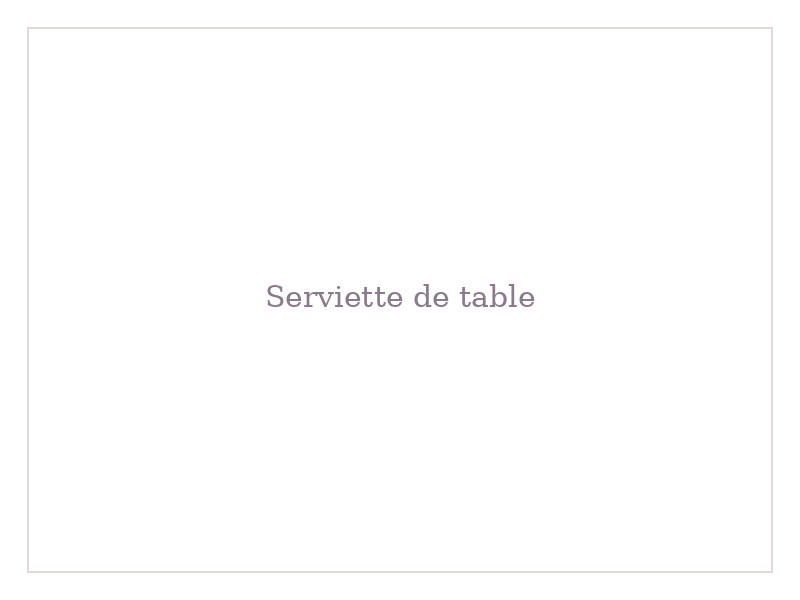 Serviette de table