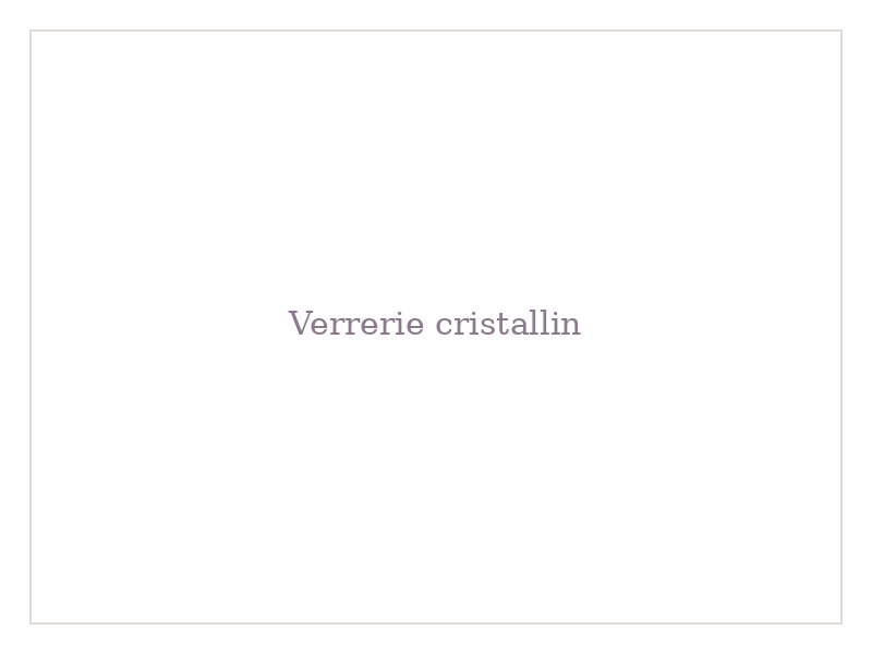 Verrerie cristallin